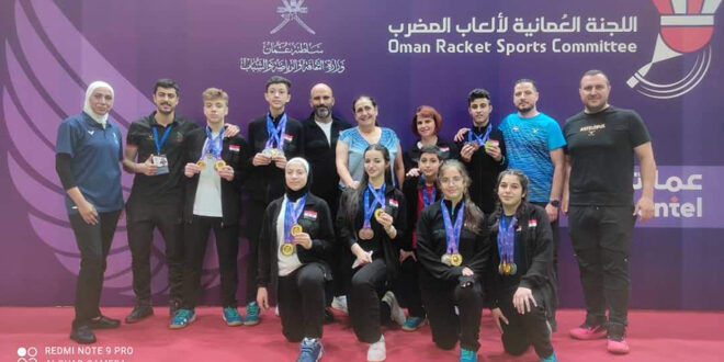 Siria gana 14 medallas en Campeonato de Bádminton de Asia Occidental