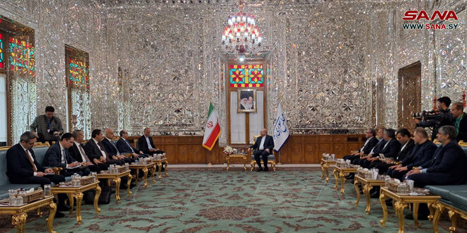 Canciller sirio recibido por el presidente del Consejo de la Shura iraní