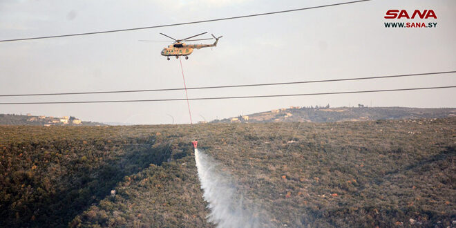 Equipos de bomberos logran controlar los incendios en provincia de Latakia