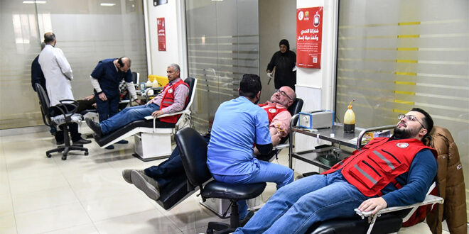 Campaña de donación de sangre en varias provincias sirias 🩸