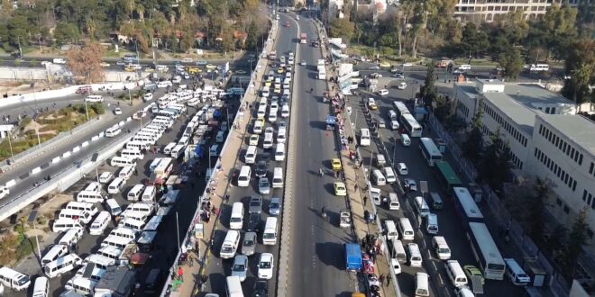 Imágenes grabadas desde un dron de la Ciudad de Damasco