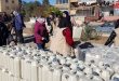 ارسال کمک های امدادی به آوارگان تجاوز ترکیه به منطقه ابو راسین در حسکه