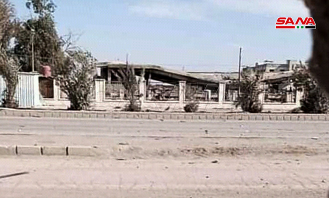 بمباران ساختمان ریاست دانشگاه الفرات در حسکه توسط هواپیما‌های اشغالگران آمریکایی - 24-1-2022