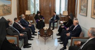 دیدار رئیس جمهور دکتر بشار اسد با آرام کشیشیان اول رهبر ارامنه حوزه سیلیسی و هیات همراه 24-5-2022