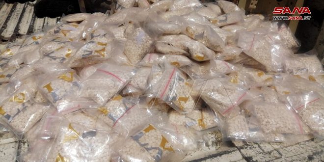 خنثی سازی عملیات قاچاق مقادیر زیادی مواد مخدر در درعا