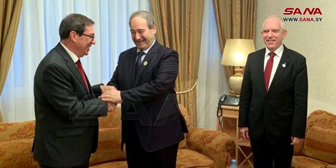 دیدار مقداد با همتای کوبایی خود در الجزایر/ تاکید بر ادامه هماهنگی مواضع بين دو کشور دوست در محافل بين المللی