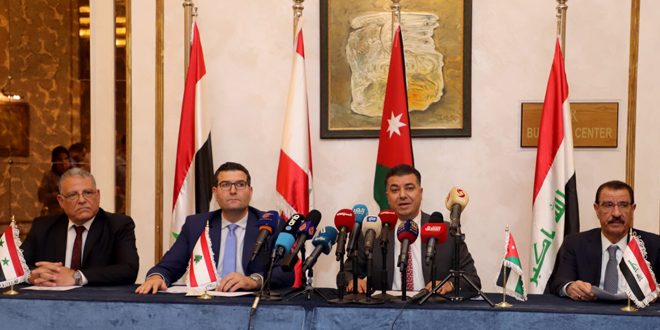 بیانیه پایانی نشست وزرای کشاورزی سوریه، اردن، عراق و لبنان