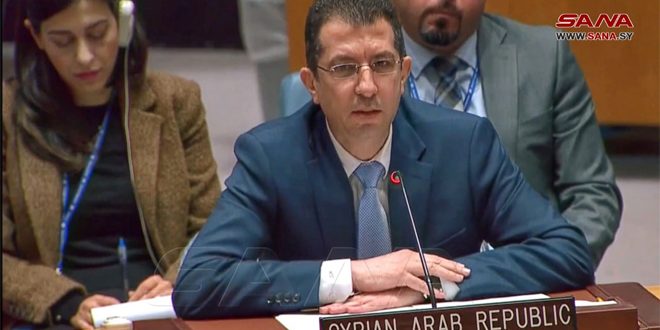 دندی: نشست های شورای امنیت درباره سوریه بدون توقف حمایت از تروریسم، پایان دادن به حضور غیرقانونی نظامی و لغو اقدامات اجباری بی فایده است