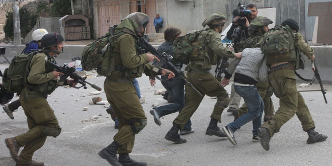 بازداشت 28 فلسطینی در کرانه باختری توسط نیروهای اشغالگر