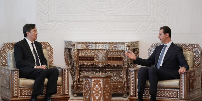 رئیس جمهور اسد فرستاده ویژه دولت چین در امور خاورمیانه را به حضور پذیرفت 29-4-2023
