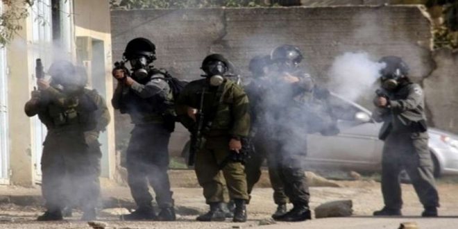 زخمی شدن دانش آموزان و معلمان فلسطینی در نتیجه حمله نیروهای اشغالگر در جنوب نابلس