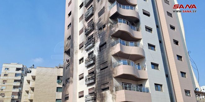 شهادت دو شهروند در نتیجه تجاوز رژیم صهیونیستی به یک ساختمان مسکونی در “کفرسوسه” دمشق