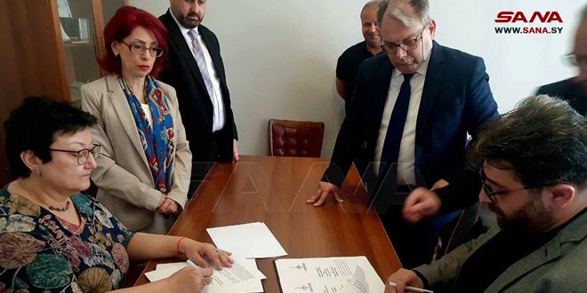 امضای تفاهم نامه بین مؤسسه های موسیقی سوریه و ارمنستان