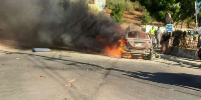  دو لبنانی در حمله هوایی دشمن اسرائیل به یک خودرو در جنوب لبنان مجروح شدند