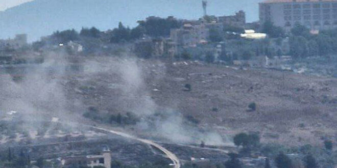 جراحت دو نظامی لبنانی در نتیجه گلوله باران دشمن اسرائیلی پایگاهی در نزدیکی علما الشعب