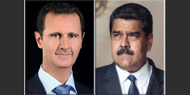 رئیس جمهور بشار الاسد پیروزی رئیس جمهور مادورو در انتخابات ریاست جمهوری را تبریک گفت 29-7-2024