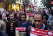 Une délégation du Golan syrien occupé participe à un sit-in de solidarité avec le détenu palestinien Abou Hamid à Ramallah