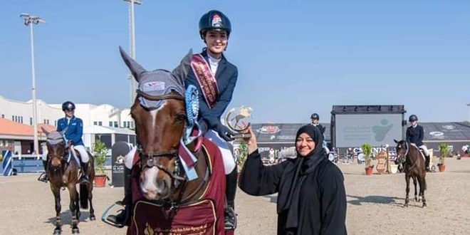 La cavalière Cham Al-Assad remporte le prix mineur du championnat de la Coupe de l’Académie de Fatima Bint Mubarak