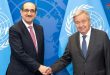 Sabbagh examine avec Antonio Guterres et Eger les besoins humanitaires des Syriens