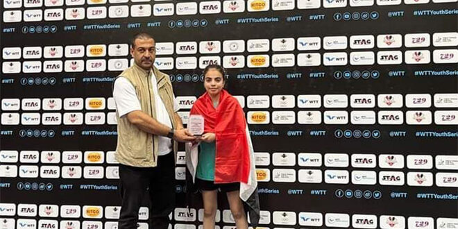 Médaille de bronze pour la Syrie au championnat international de tennis de table de Jordanie