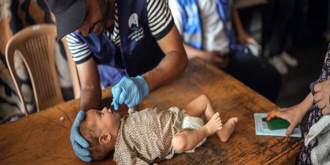 L’OMS : Israël nous empêche d’entrer dans le nord de la bande de Gaza pour la vaccination contre la poliomyélite