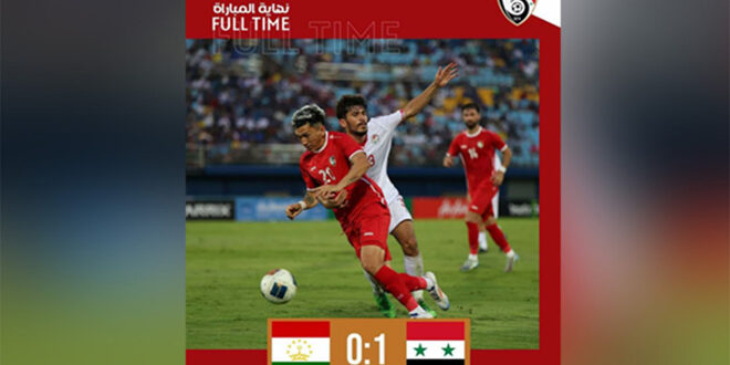 La sélection syrienne de football bat son homologue tadjike lors du match amical de la King’s Cup de Thaïlande