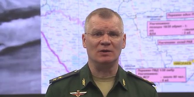 משרד ההגנה הרוסי : חיסול מאות קיצונים והשמדת מספר עמדות צבאיות של האוקראינים