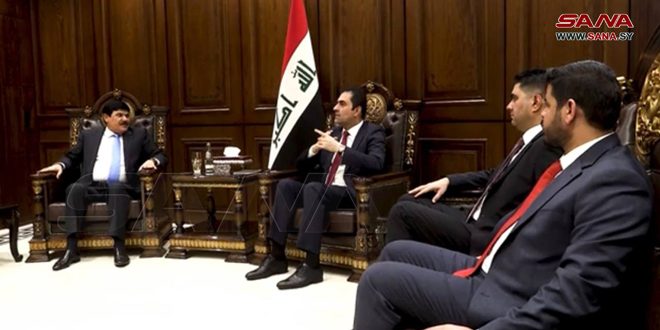 אלמנדלאו’י דן עם השגריר אלדנדח בקידום שיתוף הפעולה בין סוריה לעיראק
