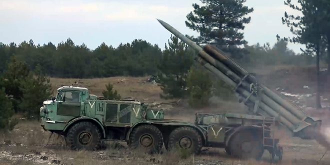 הצבא הרוסי השמיד מצבורי נשק טנקים ותותחים והפיל 9 מזל”טים אוקראיניים