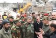 בהנחיתו של הנשיא אלאסד: שר ההגנה פקד את פעולות ההצלה באזורים שנגרמו להם נזקים בשל רעידת האדמה