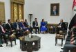 סבאע’ במהלך פגישתו עם משלחת פרלמנטרית רוסית: יש חשיבות לקידום היחסים הפרלמנטריים הסוריים-רוסיים