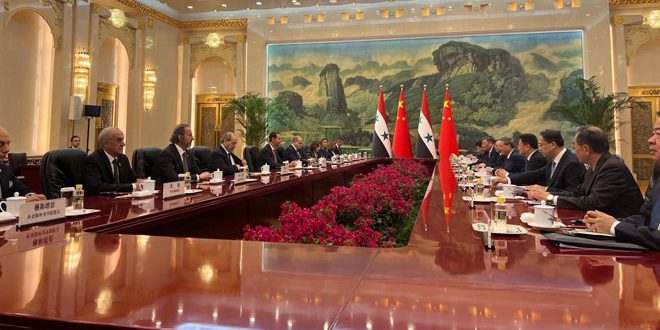 הנשיא אל-אסד נועד עם ראש הממשלה הסינית