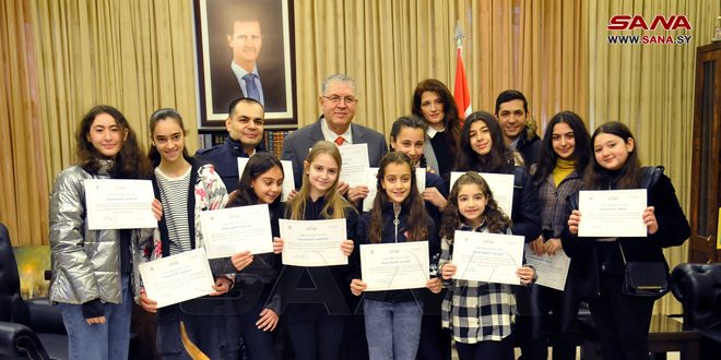 В Дамаске чествовали талантливых детей академии «Суриана»