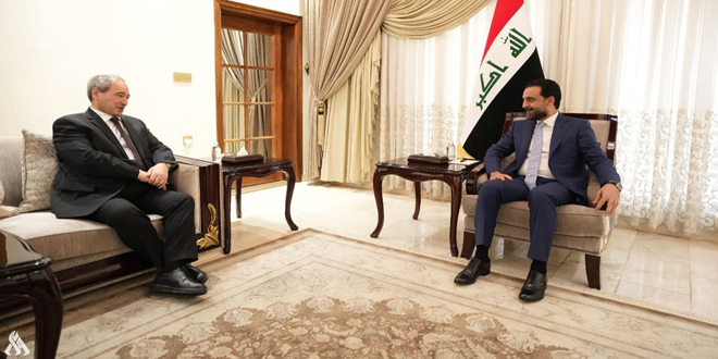 Аль-Мекдад и Аль-Халбуси обсудили укрепление сотрудничества в парламентской сфере