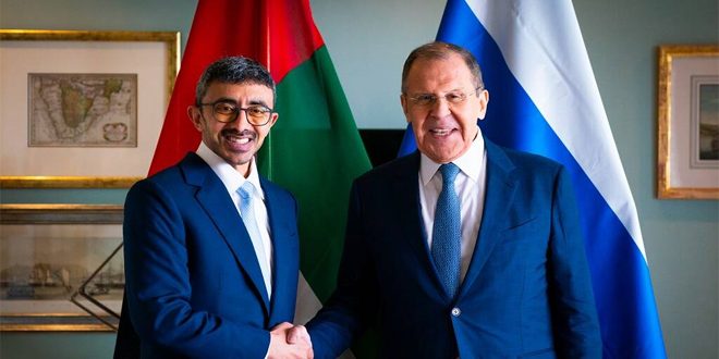 Lavrov Ve İbn Zayid İkili İlişkiler İle Bölgesel Ve Uluslararası Gelişmeleri Görüştü