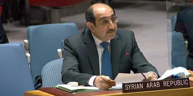 سورية تجدد التأكيد على حقها في استعادة كامل الجولان المحتل بجميع الوسائل التي يكفلها القانون الدولي