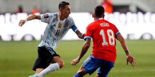 الأرجنتين تفوز على تشيلي وأوروغواي على بارغواي في تصفيات أمريكا الجنوبية
