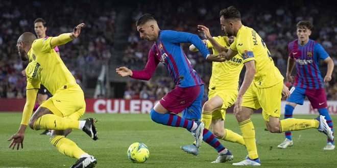 برشلونة يخسر أمام فياريال في الدوري الإسباني لكرة القدم