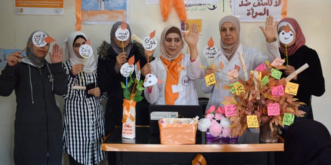 فعاليات متنوعة ضمن حملة (16 يوماً لمناهضة العنف ضد المرأة) في درعا
