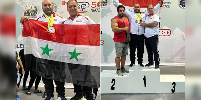 خمس ميداليات برونزية لسورية في بطولة آسيا للقوة البدنية