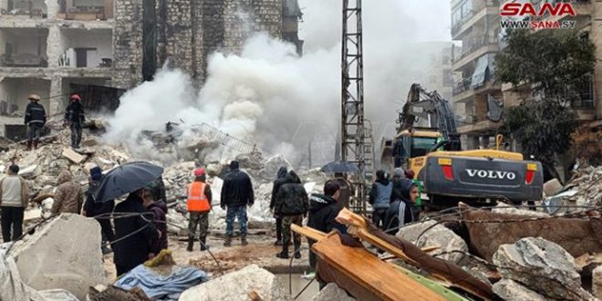 هيئات لبنانية تعرب عن تضامنها مع سورية لمواجهة تداعيات الزلزال