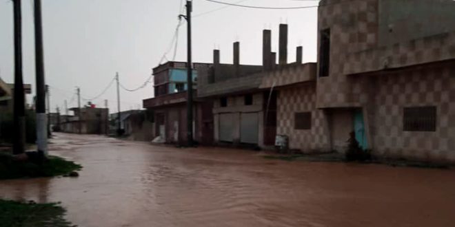 أضرار مادية في المنازل والمزروعات جراء الأمطار الغزيرة في الكرك الشرقي بريف درعا