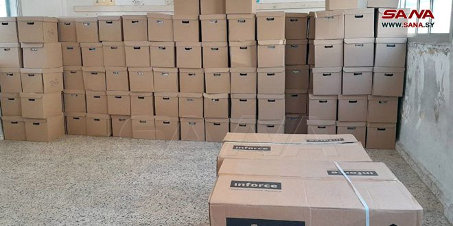 توزيع مساعدات إنسانية روسية وتسليم مولدات كهربائية بريف دريكيش