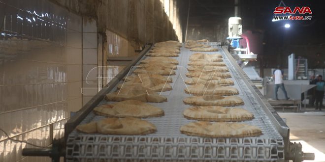 خط إنتاج جديد في المخبز الآلي الثاني بدير الزور