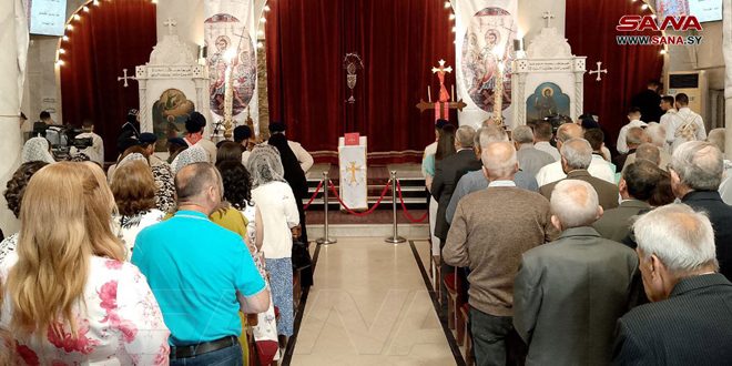 الطوائف المسيحية في سورية التي تتبع التقويم الشرقي تحتفل بعيد الفصح المجيد