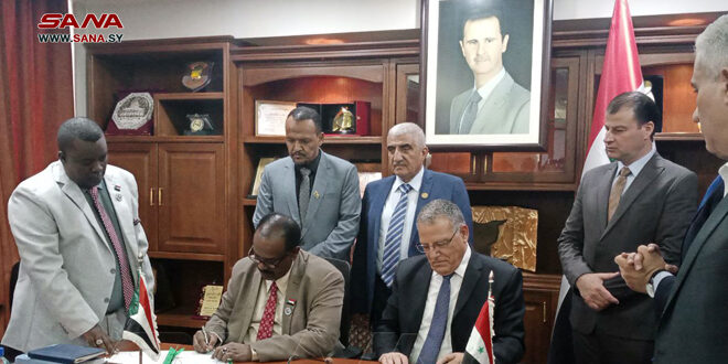 توقيع برنامج تنفيذي للتعاون بين وزارتي الزراعة في سورية والسودان