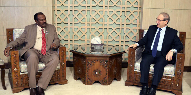 المقداد يبحث مع وزير الزراعة والغابات السوداني جوانب التعاون بين البلدين الشقيقين